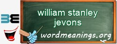 WordMeaning blackboard for william stanley jevons